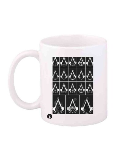 Assassin's Creed Printed Mug White/Black