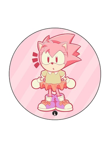 Video Game Sonic Printed Fridge Magnet Multicolour