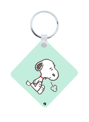 Snoopy Wooden Keychain