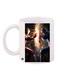 Iron Man And Captain America Printed Coffee Mug White/Red/Blue