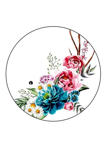 Flowers Printed Fridge Magnet Multicolour