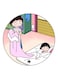 The Anime Chibi Maruko Chan Printed Fridge Magnet k/White/Yellow