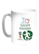 FIFA World Cup 2018 I Love Saudi Arabia Printed Coffee Mug White 11ounce