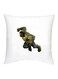 Hulk Printed Decorative Cushion White/Green/Grey 16x16inch