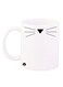 Whiskers Printed Coffee Mug White/Black 12ounce