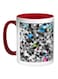 Artistic Printed Coffee Mug Red/White/Black 11ounce