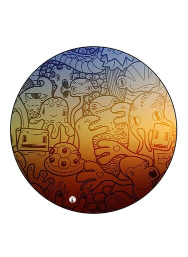 Random Things Printed Fridge Magnet Multicolour