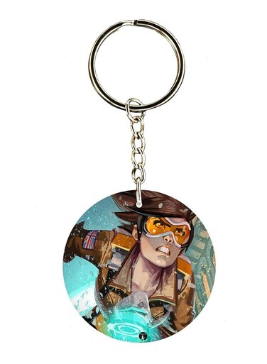Overwatch Double Side Printed Keychain