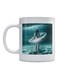 Astronaut Printed Coffee Mug White/Blue 350ml
