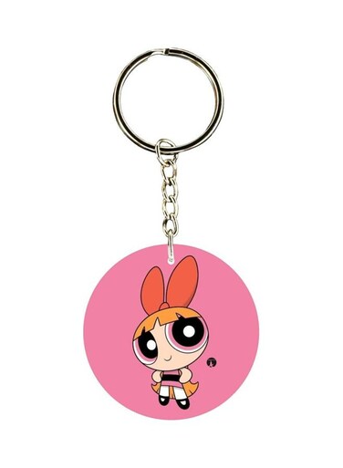 Blossom Printed Double Sided Keychain