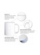 RYN&reg; Printed Ceramic Coffee Mug Gift for Coffee and Tea Lovers 11 Oz alphabet X