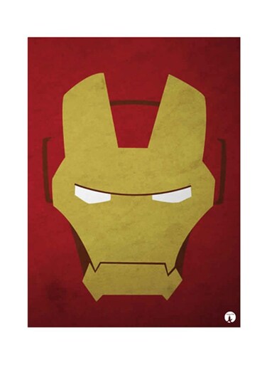 Iron Man Metal Plate Poster Multicolour 15x20centimeter