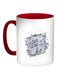 Love Is In The Air Printed Coffee Mug Red/White/Grey 11ounce