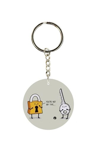 Cartoon Printed Keychain