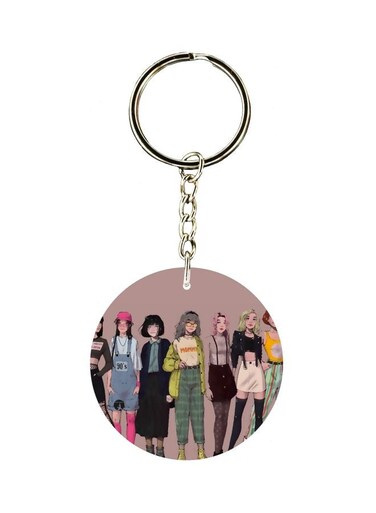 Cartoon Character Printed Keychain