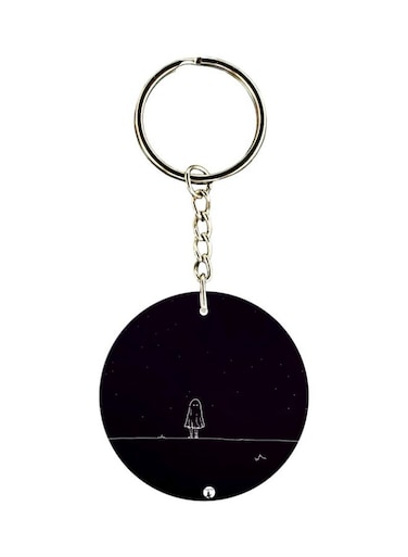Cartoon Printed Double Sided Keychain