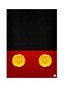 Metal Plate Of Disney Poster Black/Yellow/Red