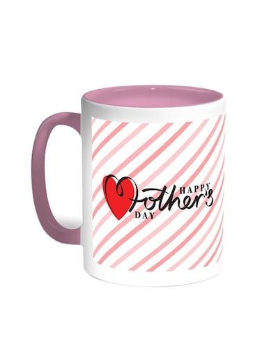 Happy Mother's Day Printed Coffee Mug Pink/White 11ounce