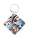English Phrases Printed Wooden Keychain