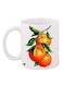 Oranges Printed Coffee Mug White/Orange/Green 11ounce