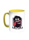 Beast Mode Printed Coffee Mug Yellow/White 11ounce