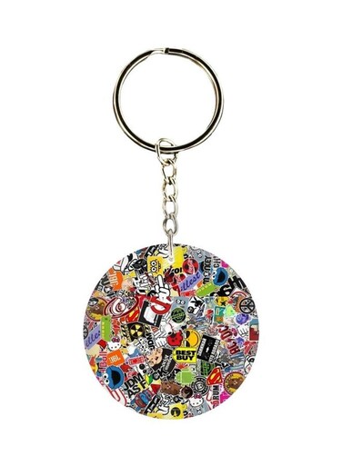 Cartoon Printed Keychain