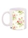Flower Printed Coffee Mug White/Green/Pink