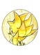 Sonic Printed Fridge Magnet Yellow/White