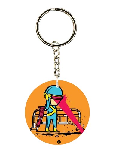 Double Sided Cyclops Printed Keychain