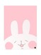 Metal Plate Of A Rabbit Poster Multicolour