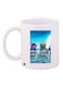 Cartoon Printed Coffee Mug White/Blue/Purple 11ounce