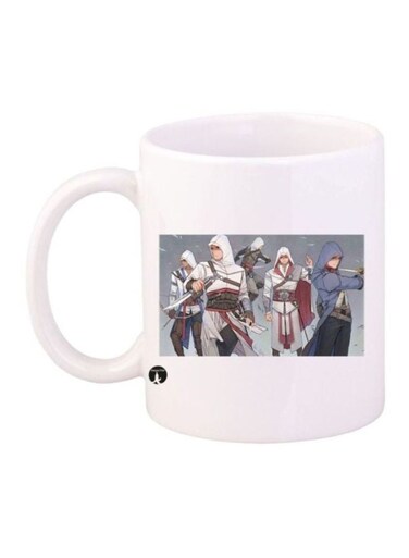Assassin's Creed Printed Coffee Mug White/Blue/Red