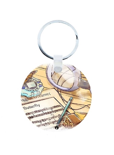 Digimon Anime Wooden Keychain