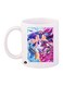 Sonic Printed Coffee Mug White/Pink/Blue