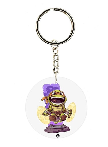 Teenage Mutant Ninja Turtles Double Side Printed Keychain