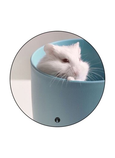 Hamster Printed Fridge Magnet Blue/White