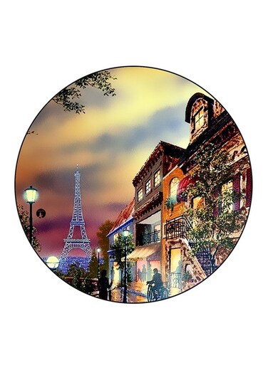 Paris Printed Fridge Magnet Multicolour