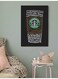 Starbucks Lovers Themed Wall Painting Black/White/Green 40x60cm
