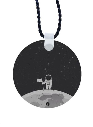 Space Printed Car Mirror Pendant