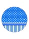 Printed Fridge Magnet Blue/White 5.5cm