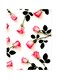 Rose Themed Metallic Plate Pink/White/Green 20x15cm