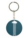 Cloud Printed Keychain