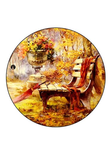 Vintage Art Printed Fridge Magnet Multicolour
