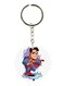 Double Sided Superman Printed Keychain