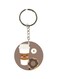 Cartoon Printed Double Sided Keychain