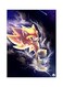 Sonic Metal Plate Poster Blue/Yellow/Black 15x20cm