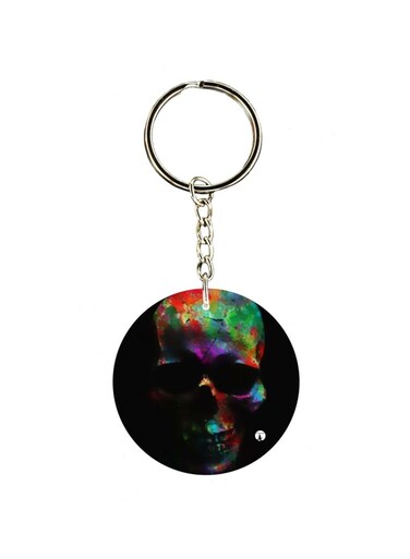 Skull Printed Keychain