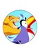 Disney Theme Printed Fridge Magnet Yellow/Blue/Purple