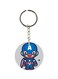 Captain America Printed Keychain