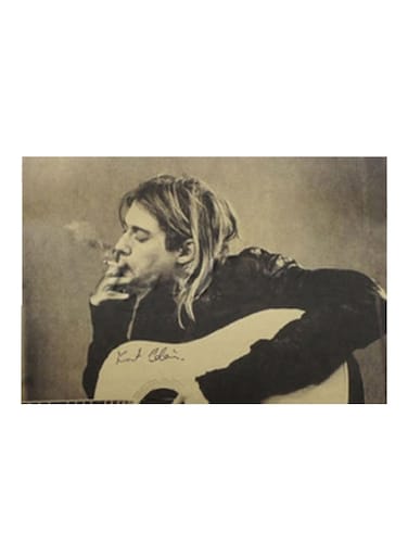 Nirvana Kraft Paper Poster Multicolour